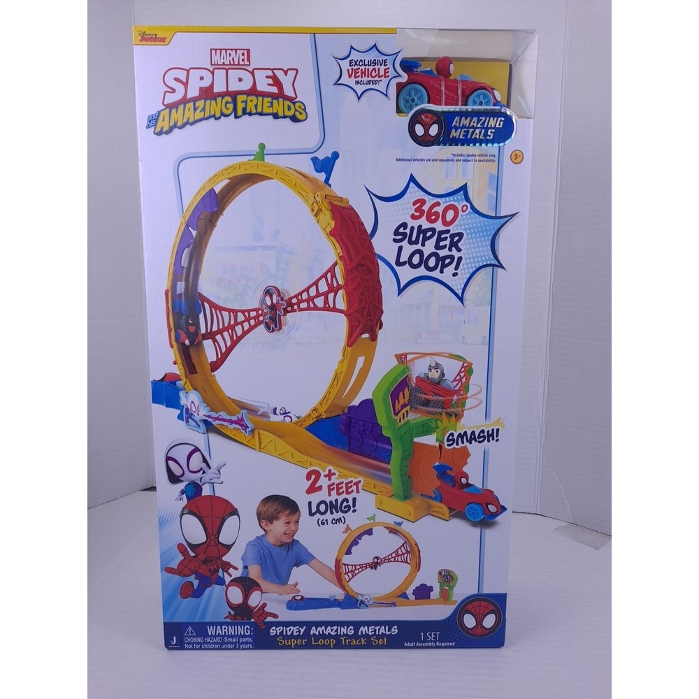 Marvel Spidey And His Amazing Friends Spidey Amazing Metals Super Loop Track Set